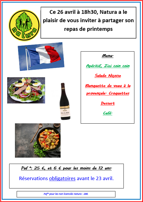 repas du 26 avril 25