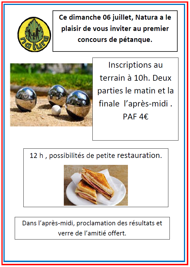 Concours de pétanque