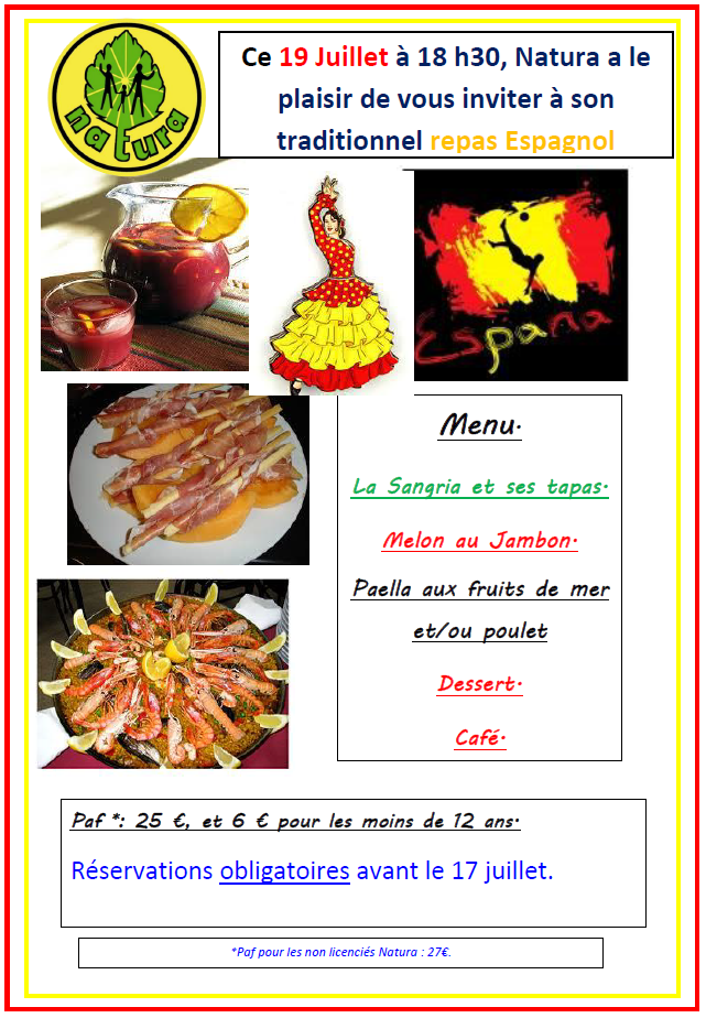 Repas espagnole 2025