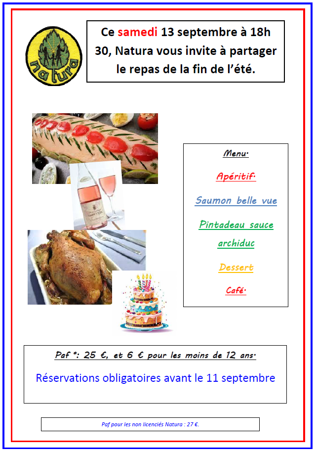 REPAS du 13 septembre 25